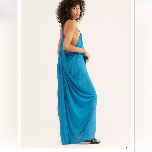 **1 Large Left**Free People Positano Draped Maxi Dress - Picture 6 of 16